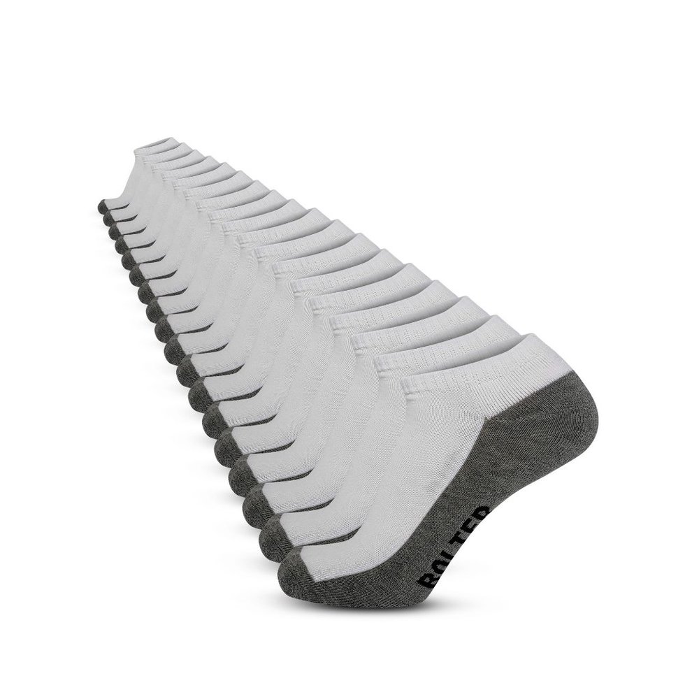 18 Pack Men's Low Cut Socks Synthetic S9 White size: 13-15 New NWB